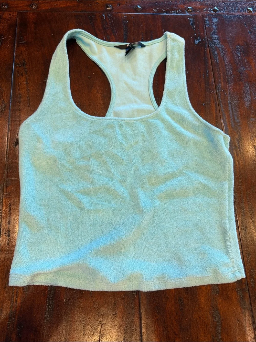 Victoria's Secret Light Aqua Racerback Terry Tank